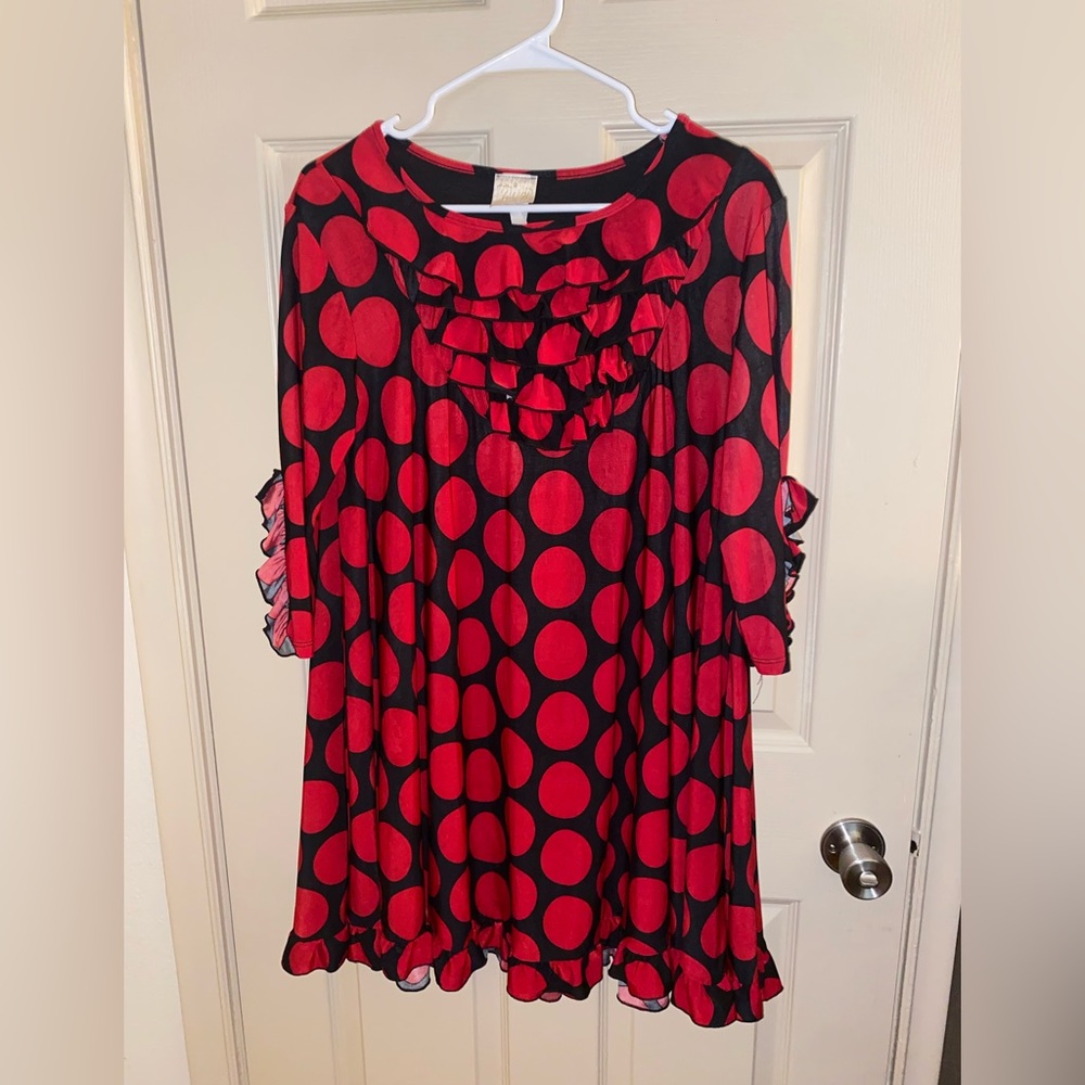 Zadie B’s Black and Red Polkadot Blouse